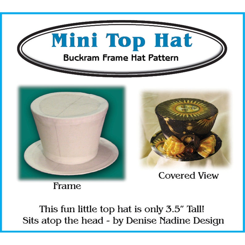 Mini Top Hat Pattern Etsy
