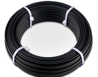 Steel Hoop Boning: Plastic Covered - Black 10yards