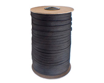 Flat Corset Lacing Black - 144 Yard Spool
