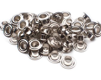 Grommet + Washer - Sz. 1 Silver (Dozen)