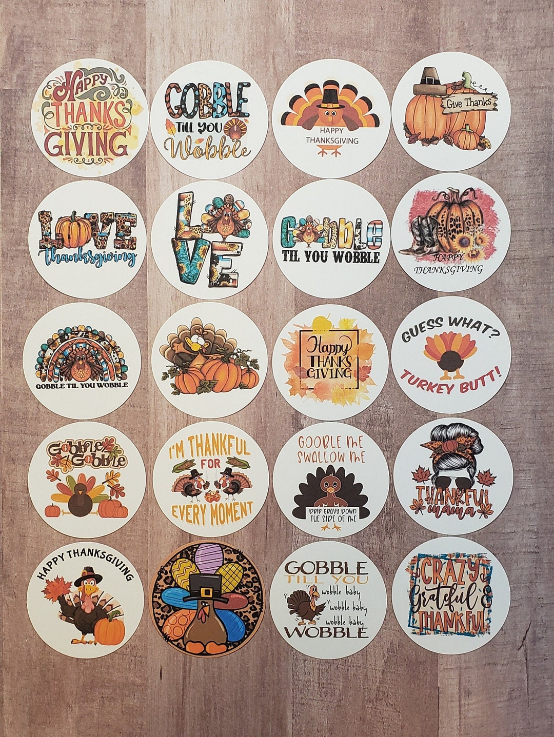 Thanksgiving Freshie Cardstock Rounds - Etsy