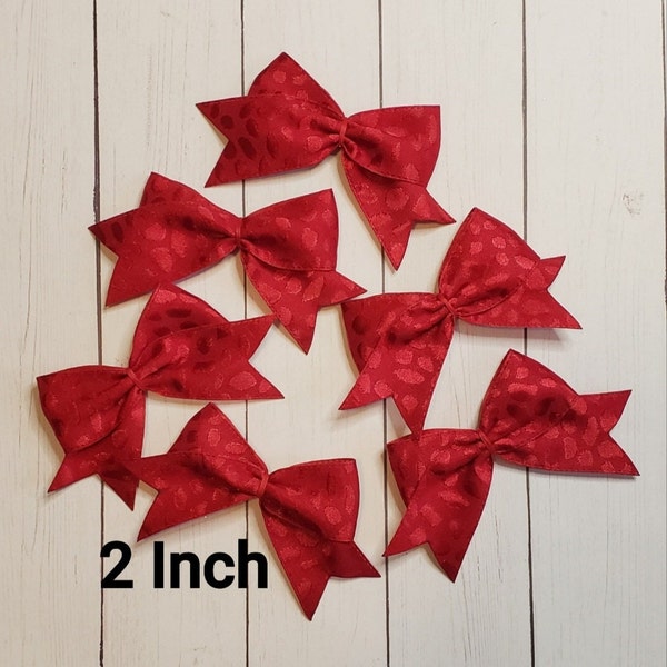 Scarlet Red Bow/ Car Freshy Bows/2 & 3 Inch Bows