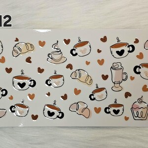 16oz UV DTF Coffee Cup Wrap #212 for Snow Globe and Tumbler Cups