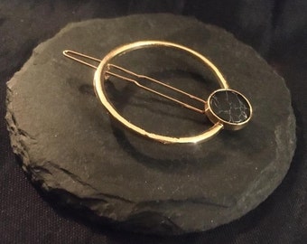 Gold Colour Geometric Minimal Hair Pin