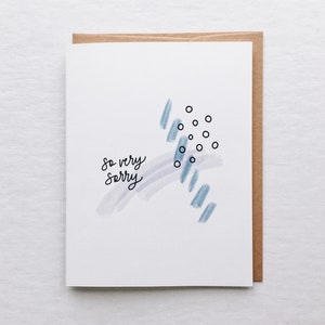 Donc, très désolé carte de vœux