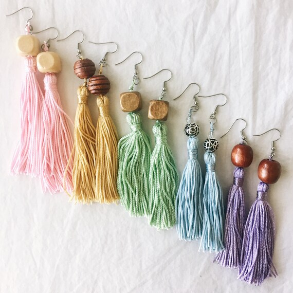 Tassel earrings shop pinterest