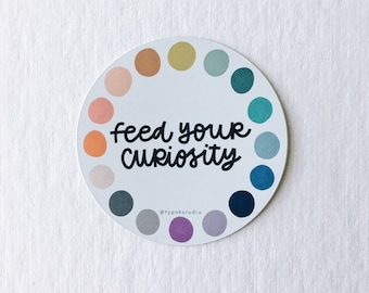 Feed Your Curiosity Reflective Sticker