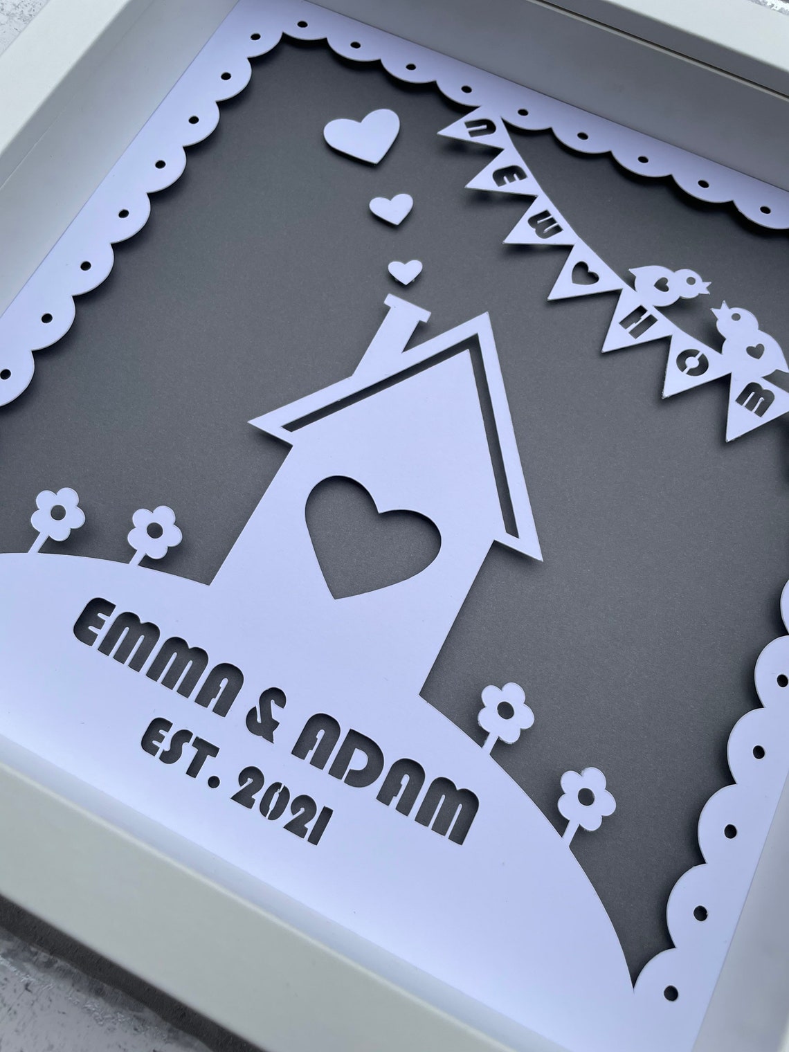 Personalised New Home Frame Housewarming Gift First Home Etsy