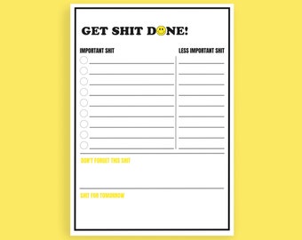 Get Stuff Done Notepad