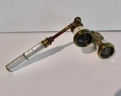 Vtg superbe FRANCE mother of pearl lorgnette binoculars opera théâtre jolie lunette d 39 opéra lorgnette en nacre de perle FRANCE