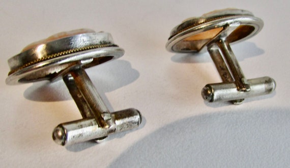 Vtg  nice unisexe pair of sterling silver cufflin… - image 6