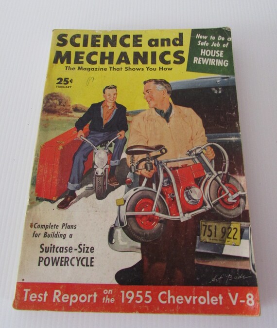 vintage collectable science and mechanics magazine