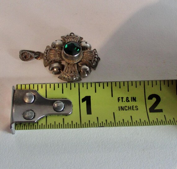 Vtg fine 950 Solid Sterling Silver JERUSALEM pend… - image 7