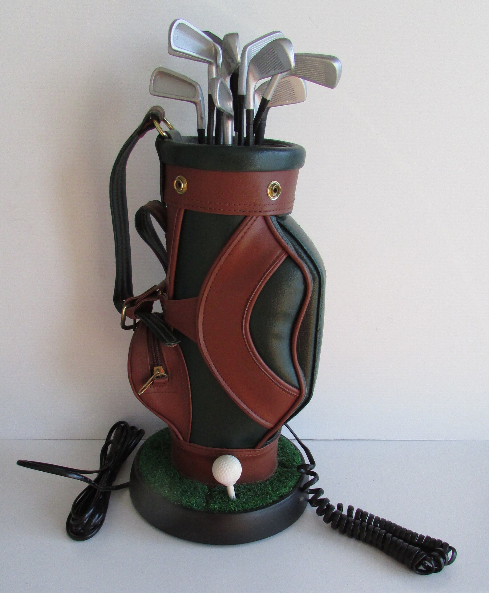 Beautiful collectable novelty golf bag digital phone/téléphone sac de