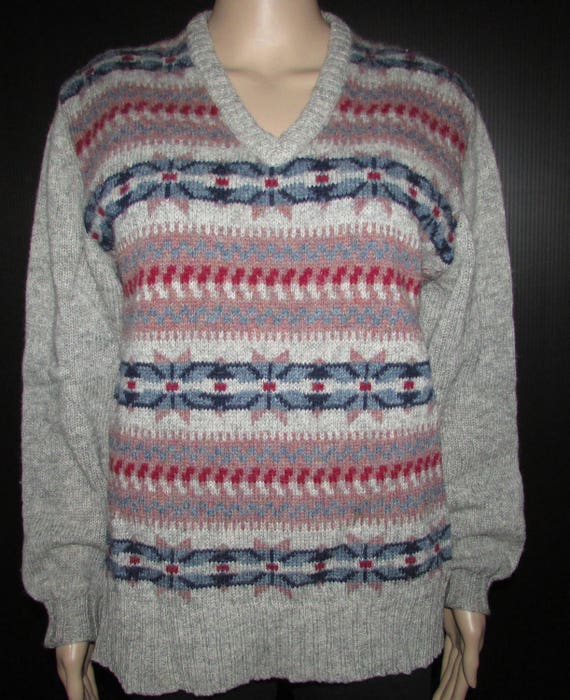 Beautiful Unisex Pure Wool Yves St Laurent Jeans Wear Sweater 