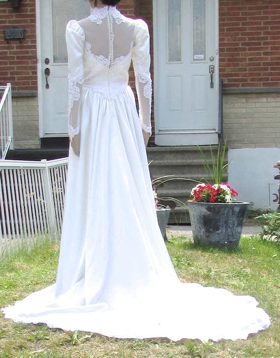 Vintage Gordon Dress Toronto Superb Retro White Wedding Dress Etsy