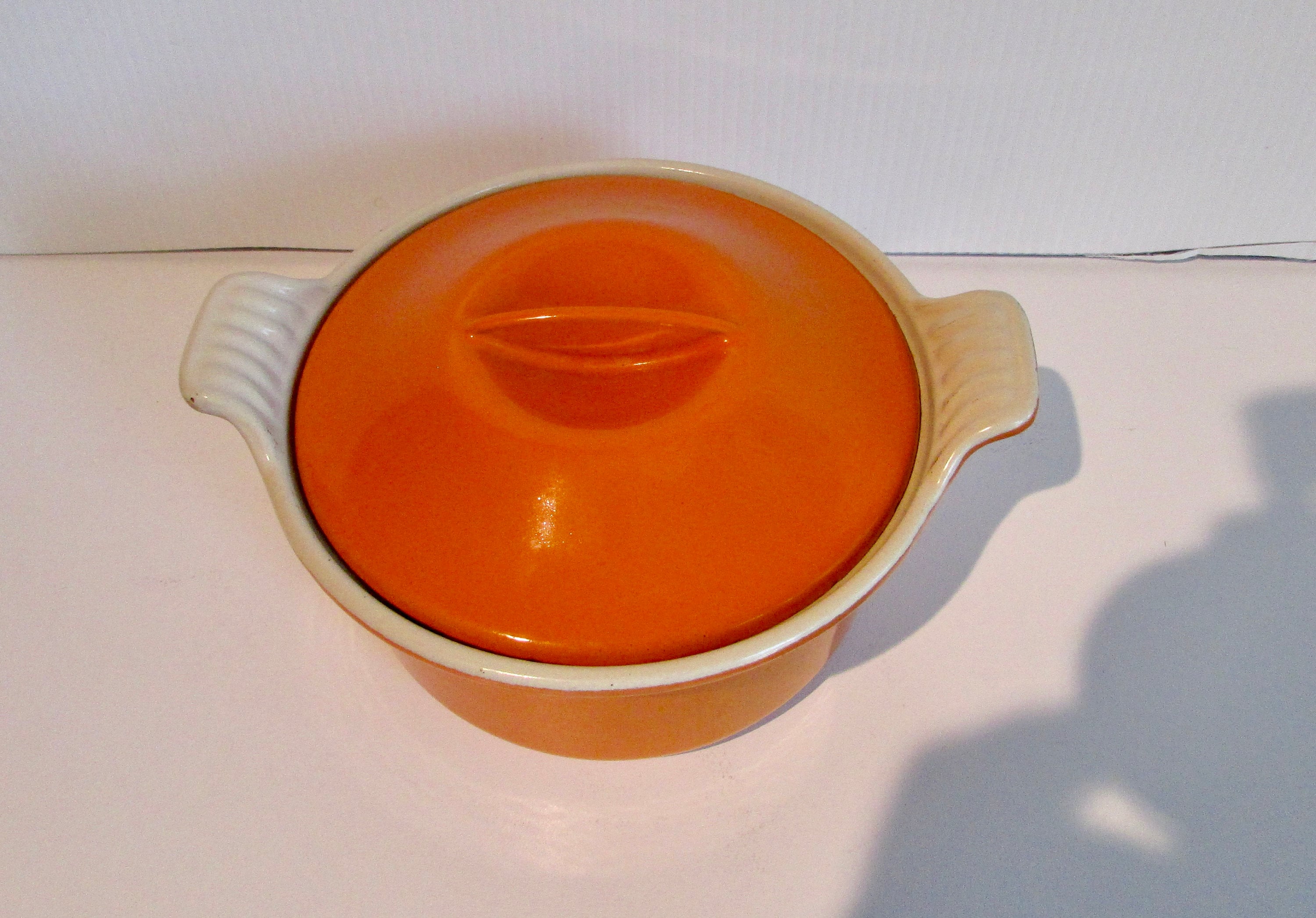 Mini Cocotte Le Creuset Orange Avec Couvercle – Fonte émaillée Vintage