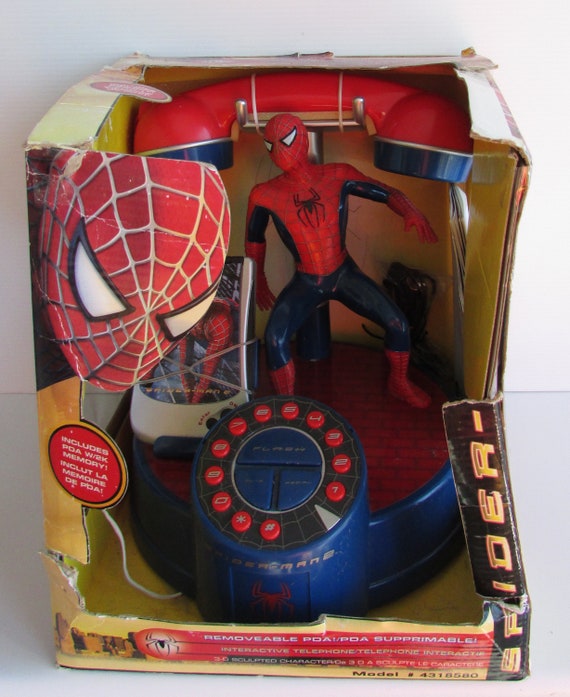 Beautiful Collectable Novelty Interactive 3D SPIDER MAN Phone telephone Interactif L araignee 3D Etsy UK