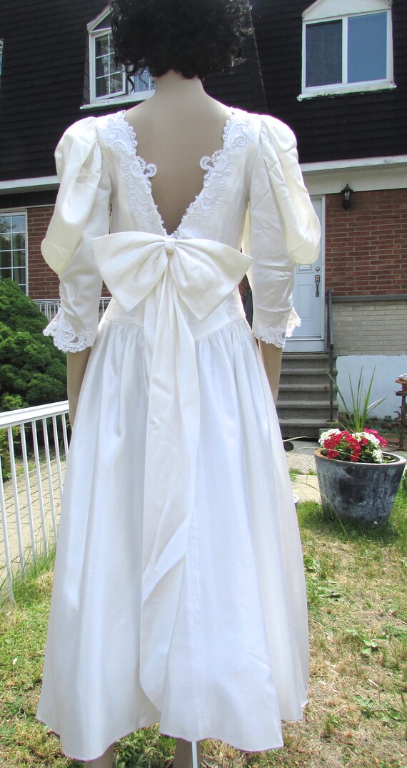 vintage superbe retro white wedding dress bridesm