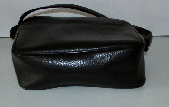 Vintage  beautiful real black leather LA TOUR EIF… - image 8