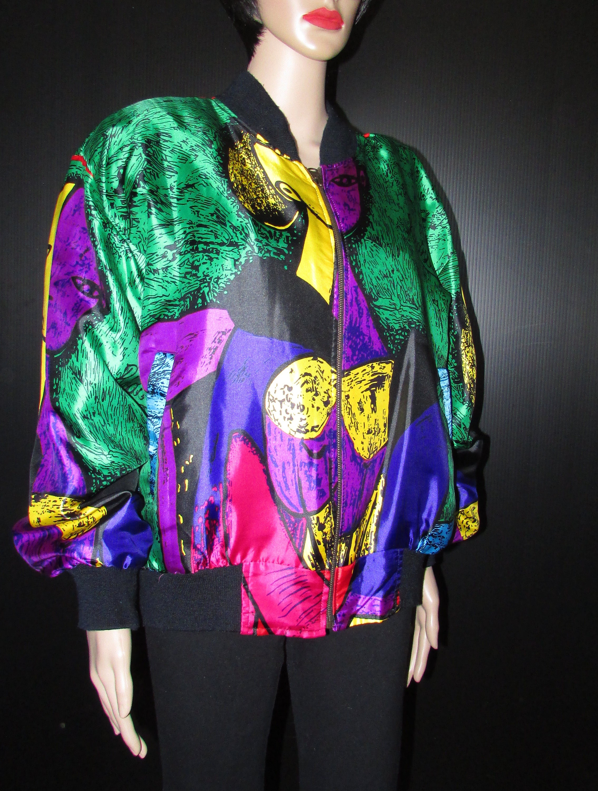 picasso silk bomber jacket