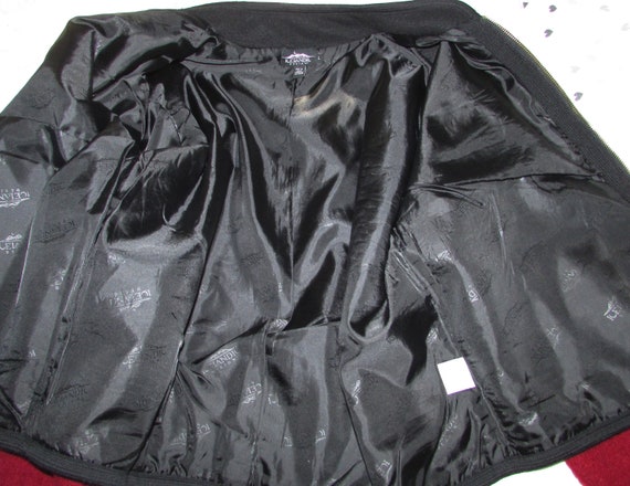 Superb ICELANDIC wool red cardigan with floral pa… - image 7