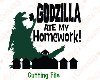 Godzilla Svg Etsy