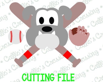 Bulldog Baseball Svg Cutting File, Bulldog Baseball, Bulldog Baseball Designs, Bulldog Cutting File, Bulldog Svgs, Baseball Cutting Files