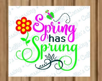 春が来た SVG カッティング ファイル、春のカッティング ファイル、春の Cricut カッティング ファイル、春の SVG ファイル、春、季節の SVG