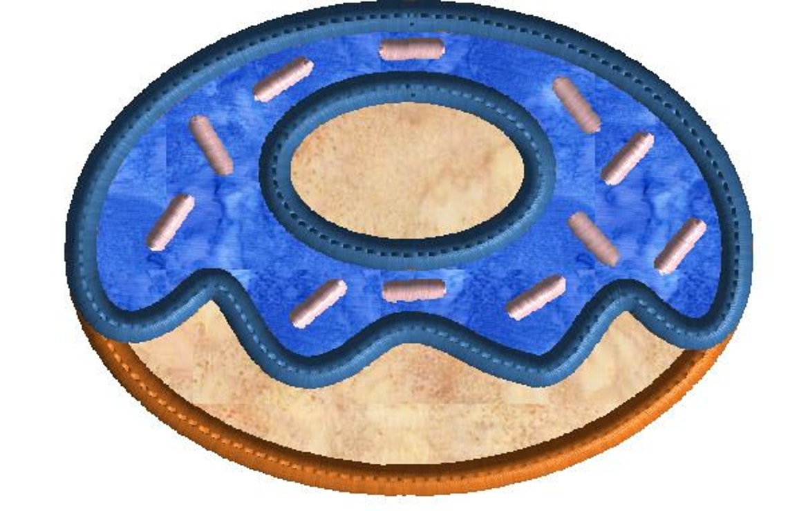 Donut Embroidery Design. Donut Embroidery Designs. Applique Etsy