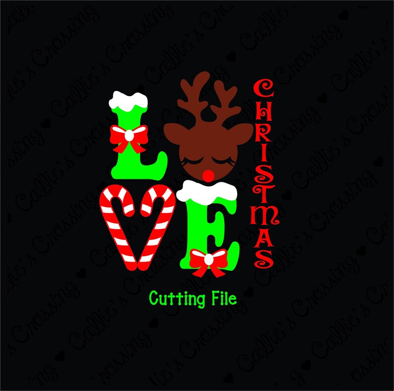 Christmas LOVE SVG Cutting File Christmas Svg Christmas | Etsy