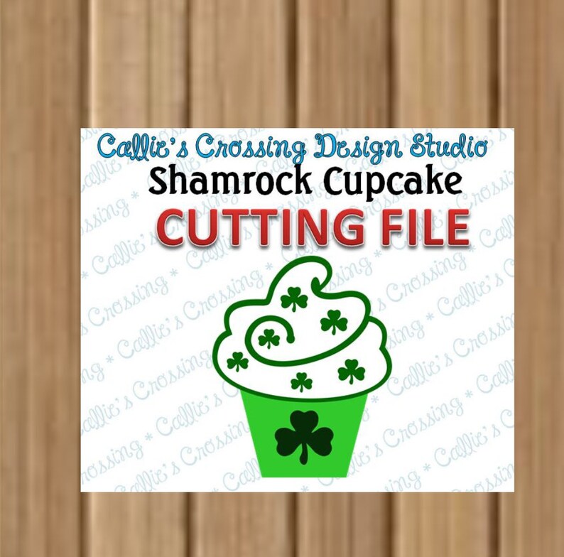 St Shamrock Clover Green Clover Shamrock Cupcake SVG CUTTING File Patrick/'s Day,Cricut Cutting File