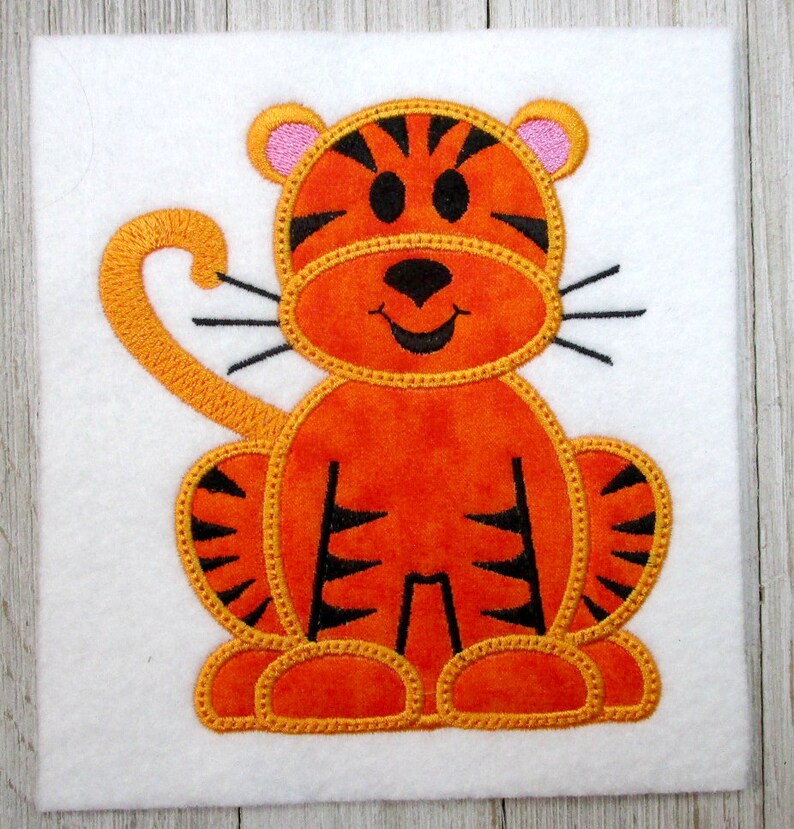 Tiger Embroidery Design Machine Embroidery design Baby Tiger Etsy