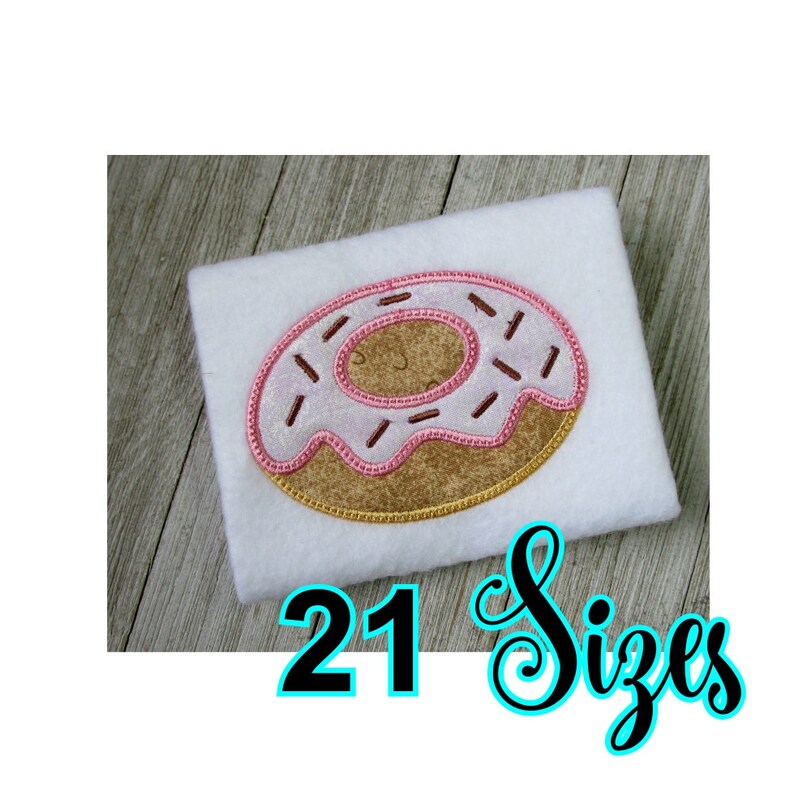 Donut Embroidery Design. Donut Embroidery Designs. Applique Etsy