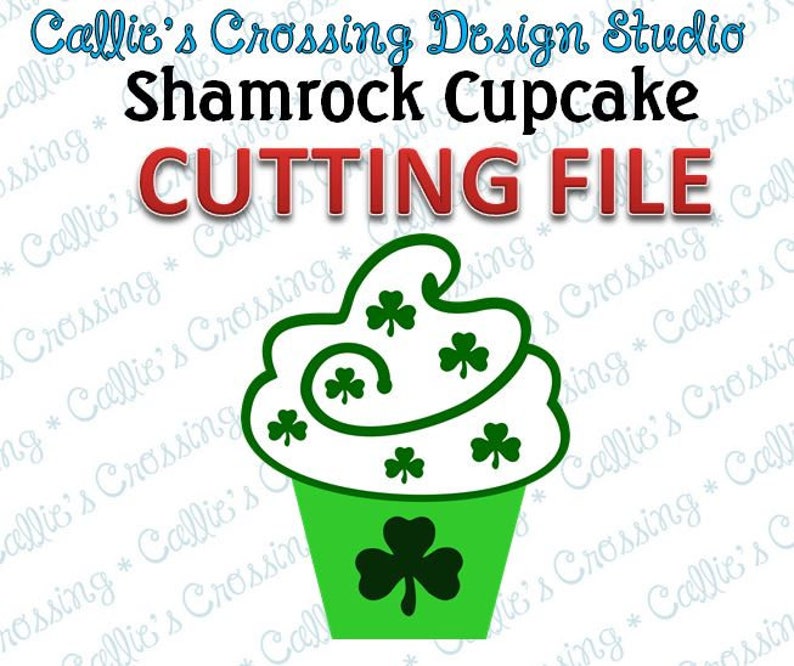 St Shamrock Clover Green Clover Shamrock Cupcake SVG CUTTING File Patrick/'s Day,Cricut Cutting File