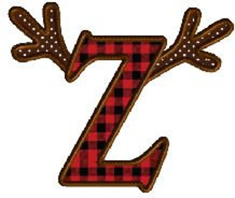 26 Antler Letters Antler Font 3 Sizes of Each Letter Deer Font Limited Time Only Antler Applique Letters Reindeer Font