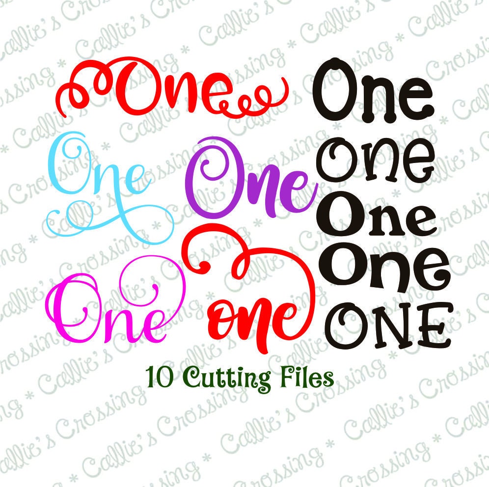 One One SVG Cutting File SVG ones One SVG Files One | Etsy