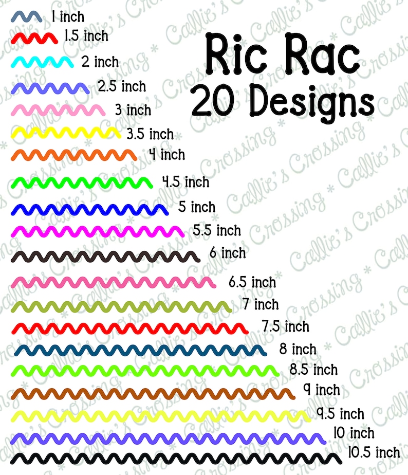 Ric Rac Cutting File, Rick Rack Cutting File, Ric Rac SVG File, Rick ...