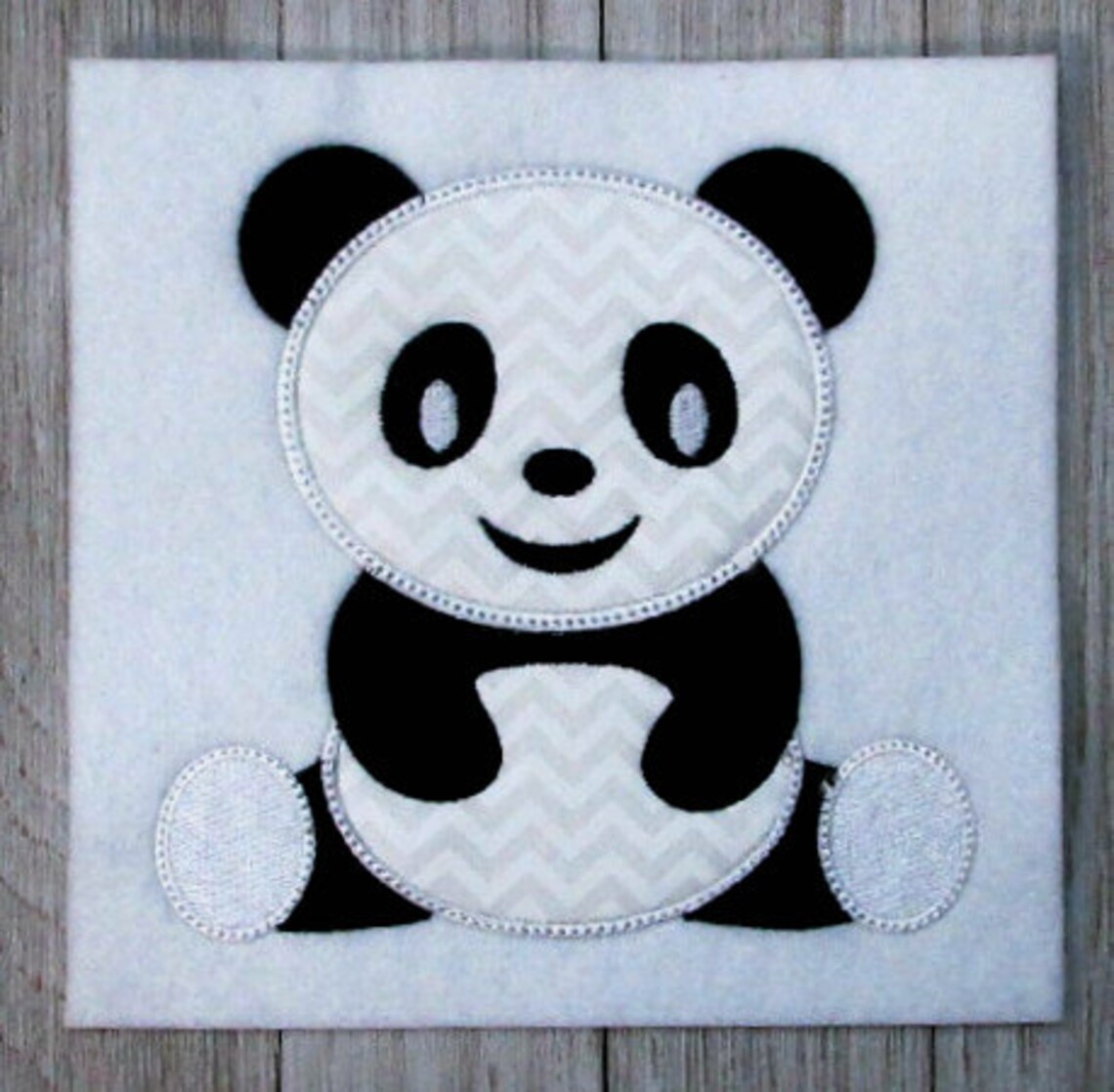 Panda Embroidery Design Panda Bear Panda Applique Machine Etsy