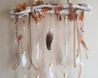 Natural wooden branches suspension