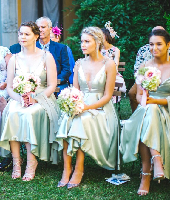 silk bridesmaids dresses