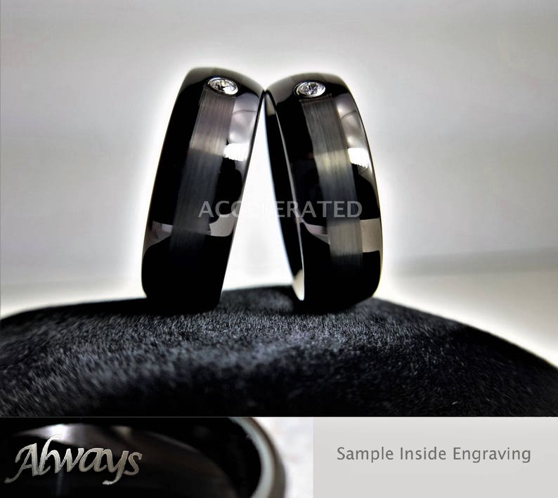 Men/'s Black Wedding Band Men/'s Tungsten Ring Men/'s Tungsten Wedding Band Personalized Ring Tungsten Band Black Tungsten Ring
