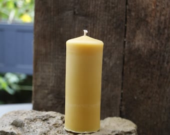 Large pillar candle, hand poured beeswax candle, beeswax candle, pure beeswax, candles, tea time, table candle, table decoration