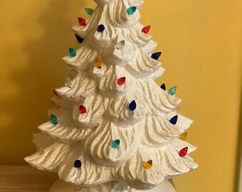 Large Holly Base Ceramic Christmas Tree