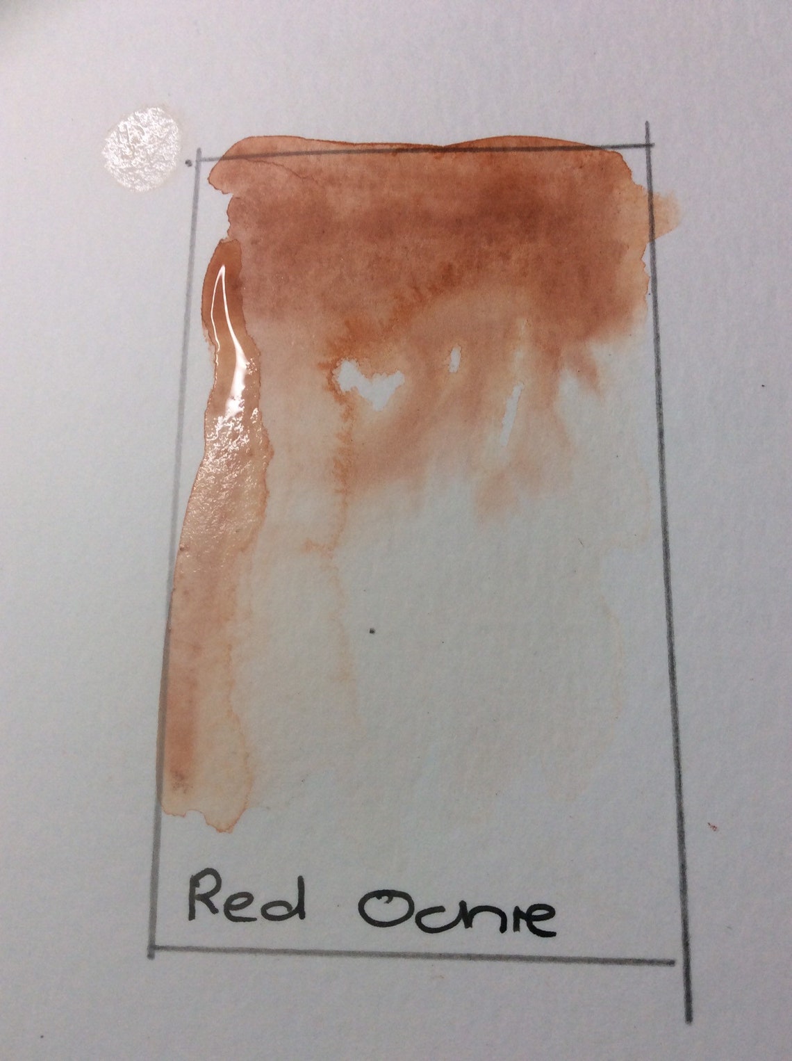Handmade red ochre watercolour paint free delivery Etsy