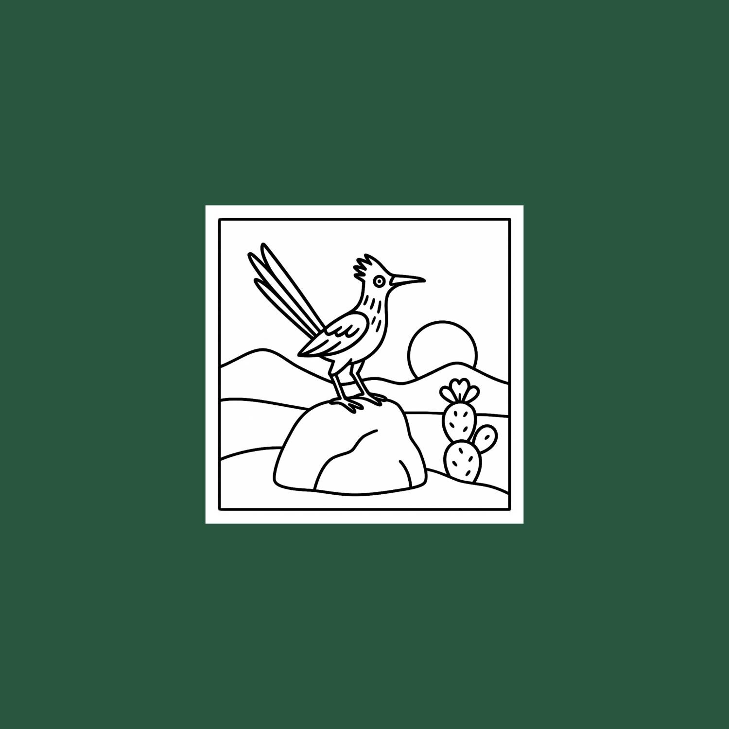 Southwest Coloring Book: Desert Animals, Cactus, Sunsets (digital PDF ...