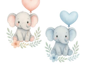 Adesivi personalizzati per baby shower a forma di elefante con bacio di Hershey - ELE004 - SOLO ETICHETTE :) - Italia