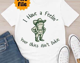 Vintage Cowboy Frog PNG: Funny Retro Western Graphic (Commercial Use)