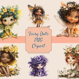 Fairy Dolls Clipart - PNG Clipart - Fairy Clipart - PNG Download - Over 60 Designs