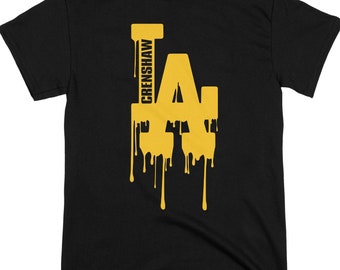Crenshaw California LA Drip, Los Angeles Graphic Color Print Design Hip Hop Urban Streetwear, California Drip Style for Unisex, Men, Women